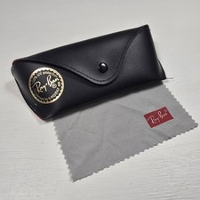 Ray Ban Universal Black Medium Soft Case for Sunglasses  Eyeglasses w/ Cloth