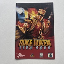 Duke Nukem Zero Hour Nintendo 64 N64 Instruction Manual Booklet Only Authentic