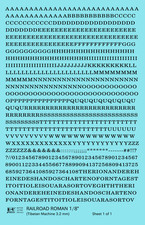 K4 HO Scale Water Slide Decals Black 1/8 Inch Railroad Roman Letter Alphabet