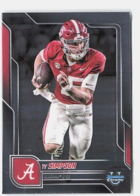 2025 Bowman University Chrome #151 Ty Simpson