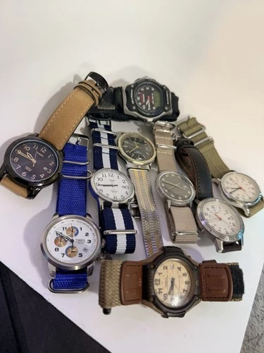 Timex Watch Lot Of 9 Vintage And Rare Watches! All Working! Refreshed! New Batt!