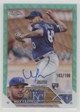 2023 Topps Chrome Update Aqua Wave Refractor /199 Max Castillo #RA-MC Auto md3