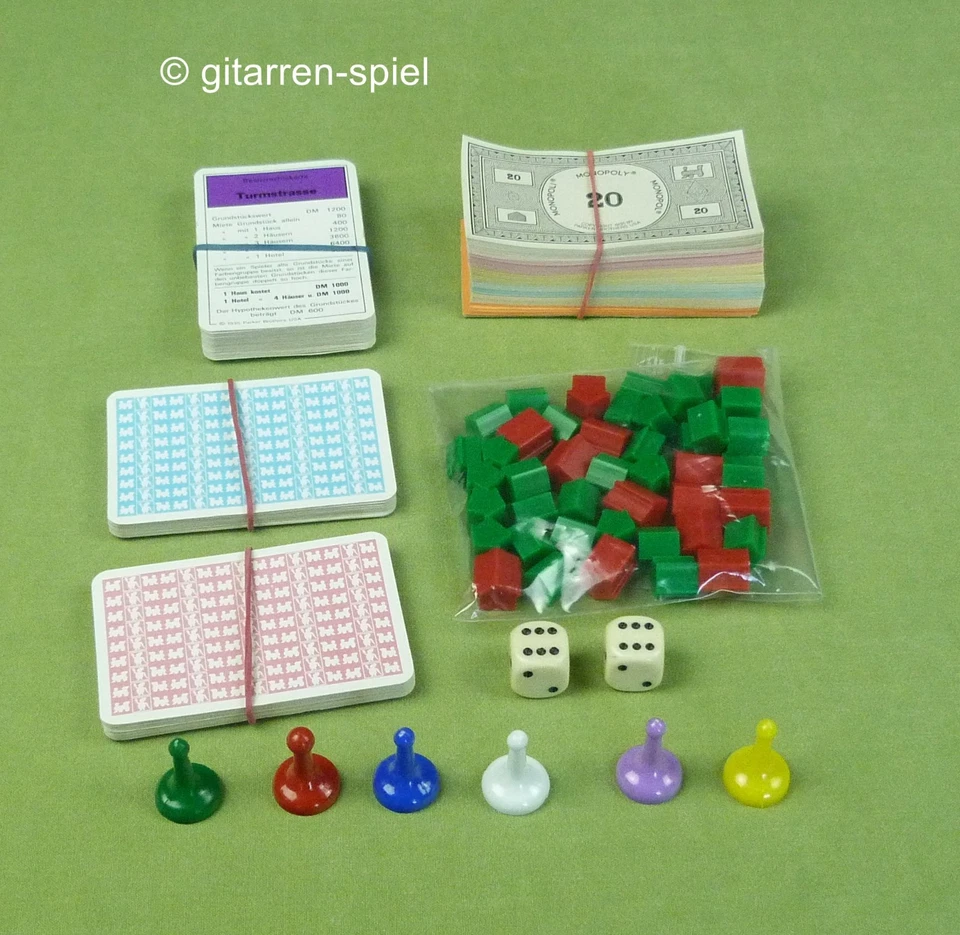 Monopoly - Komplett Top! DM-Version! Quadratische Ausgabe von Parker - Bild 3 von 4