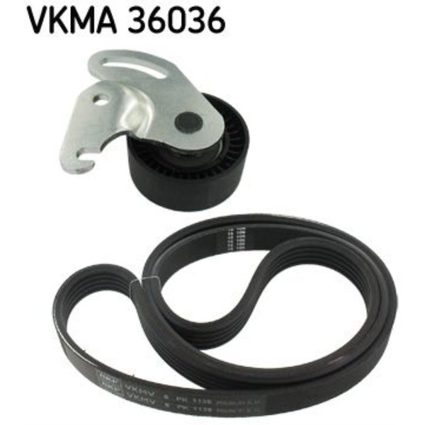 SKF Keilrippenriemensatz FüR Renault ScéNic II JM0/1_ Megane KM0/1_ Dacia Logan-image