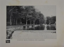 Antique Peterboro New Hampshire Art Print 1902 Boston & Maine Rail Road