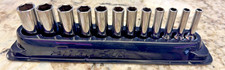 Snap-on 112stmmy 5-15mm 14 Drive 12 Piece 6 Point Metric Deep Socket Set Usa Snap-on 112stmmy 5-15mm 14 Drive 12 Piece 6 Point Metric Deep Socket Set Usa
