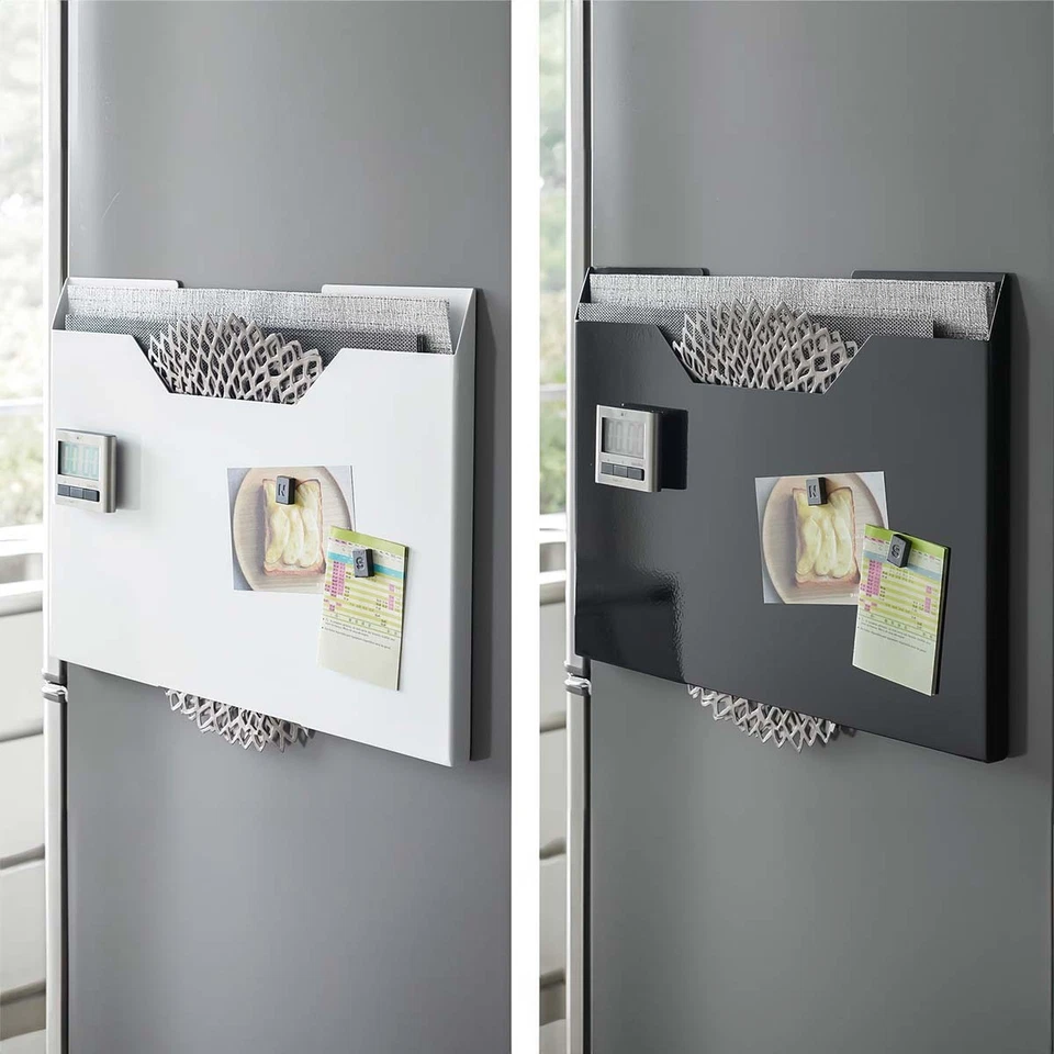 Yamazaki Home Tischset-Aufbewahrung magnetisch für Sets Platzdecken bis 50cm