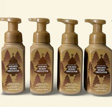 4 New GOLDEN BERRY MISTLETOE BATH  BODY WORKS GENTLE FOAMING HAND SOAP WASH