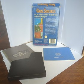NES Gun Smoke Gun.Smoke  Complete in Box CIB  with Protector