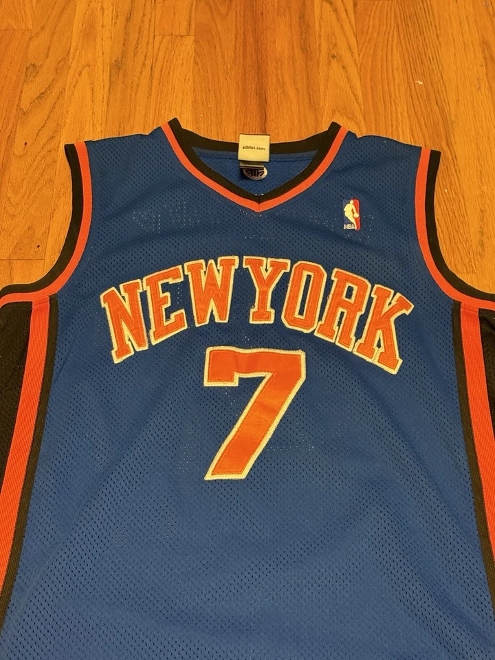 New York Knicks Carmelo Anthony Jersey Mens 52 Large Adidas Sewn #7 - Image 2 of 4