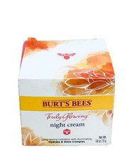Burt's Bees Truly Glowing Night Cream Hydrate  Glow Complex 1.8oz