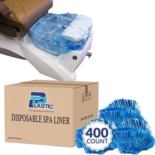 400Pcs Blue Disposable Spa Pedicure Liners Foot Bath Bowl Chair Bags
