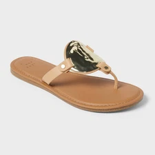 Women's Layla Ornament Thong Sandals - A New Day