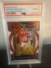 2024 select patrick mahomes tri color prizim#33 165/199 PSA10