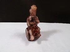 Mosser 1982 The Performer Clown Figurine - Rufus - Purplish Slag Glass