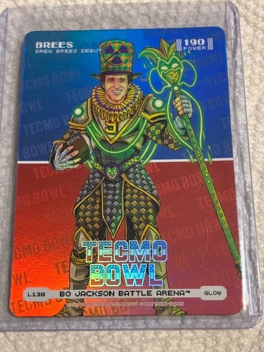 Bo Jackson Battle Arena Lot- Drew Brees Logo foil Glow Power 190 +Bonus