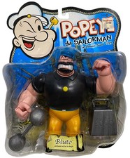 Popeye the Sailorman Bluto Action Figure w Barbell NEW Mezco Series 1 2001