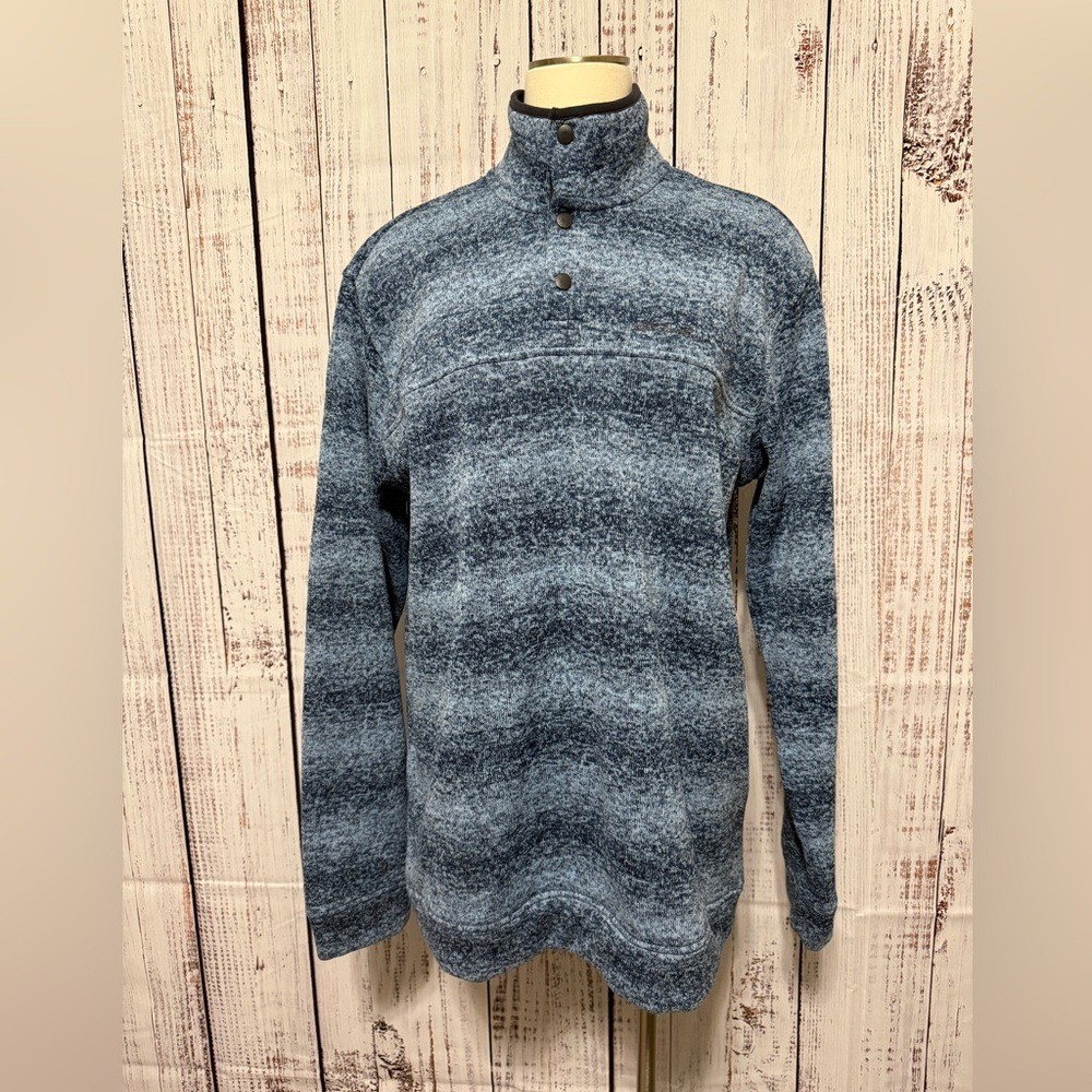 Eddie Bauer Blue Patterned Pullover - image 1