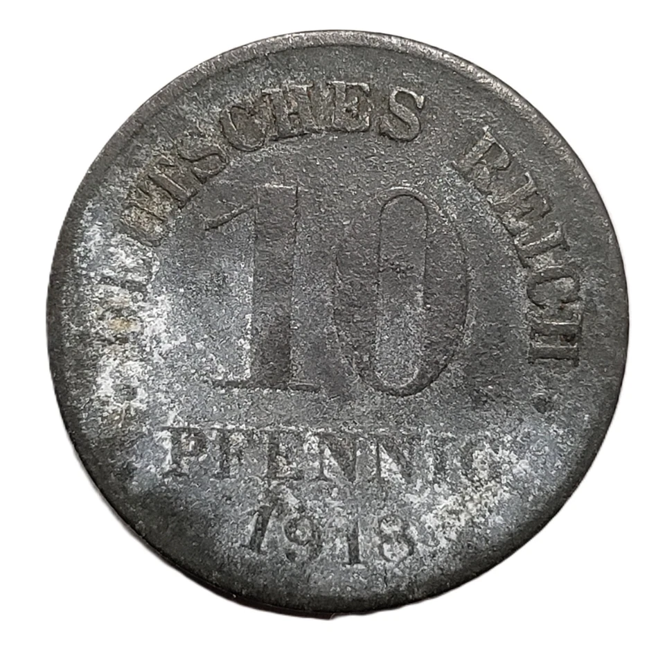 1918  Germany 10 Pfennig -KM 26 - Image 2 of 2