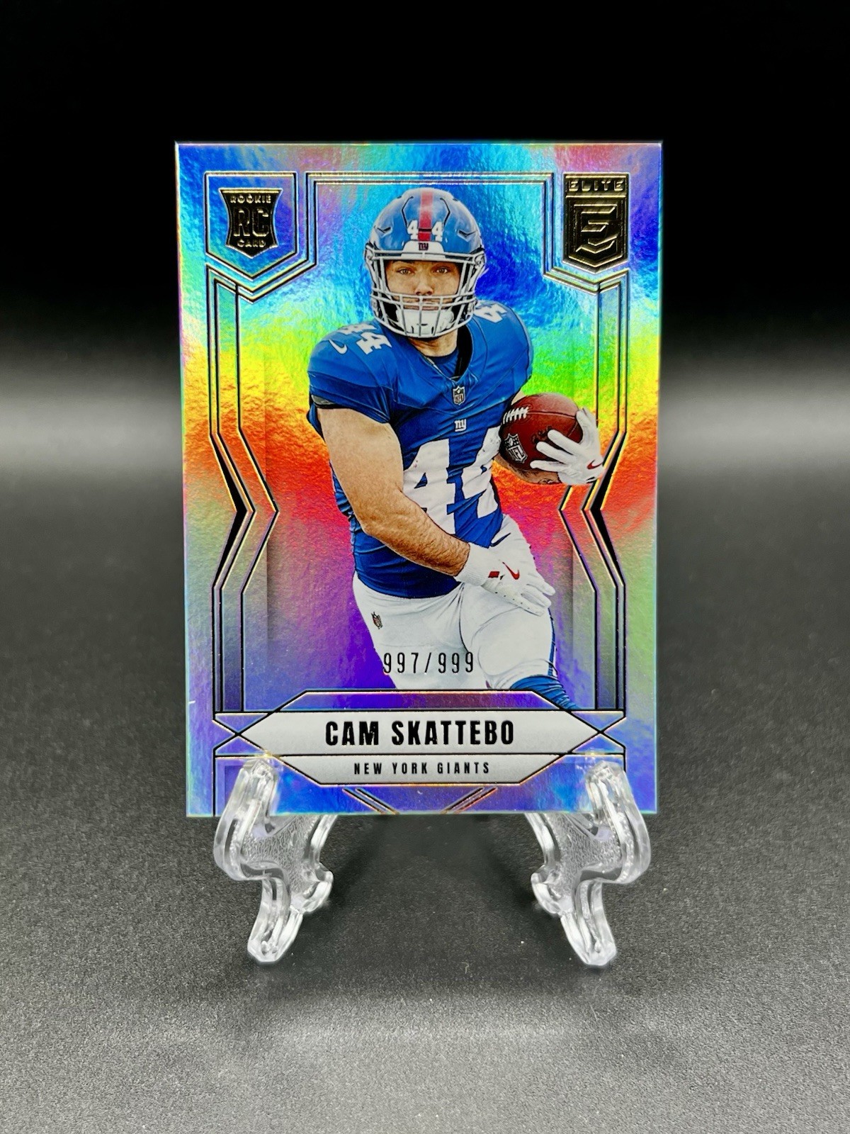 2025 Panini Donruss Elite Cam Skattebo Silver #153 Rookie RC #’d /999 Giants