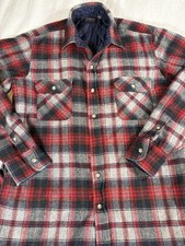 Vintage Arrow Sportswear Flannel- Sz M- Quilted And Lined Wool Nylon Plaid