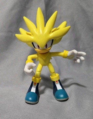 Rare Sonic the Hedgehog SUPER SILVER 4'' Figure Jakks Pacific Loose *Missing Nose