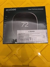 Ecobee EB-STATE6L-01 Smart Thermostat Premium Black W/ Sensor  BRAND NEW SEALED