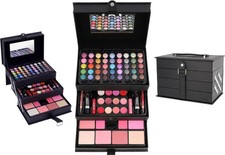 Schminkkoffer Beauty Case black 82 Teile Lede...
