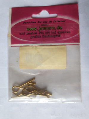 4x Jamara Karosseriesplinte 1:8 Messing 059271