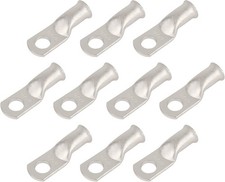 10pcs 4 AWG 5/16 M8 Tinned Copper Ring Terminals Battery Lugs Heavy Duty Wire
