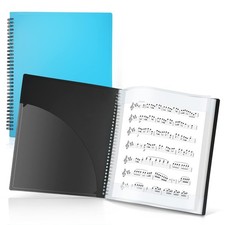 CRANBURY Sheet Music Folder 8.5x11 - Dual Use 8.5x11", Bright Blue