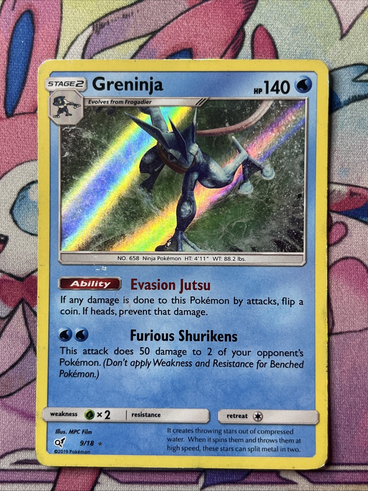 Greninja 2019 Sun & Moon: Detective Pikachu #9/18 Holo Price Guide