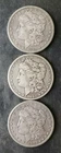 1881 S, 1882, and 1882 S $1 Morgan Silver Dollars