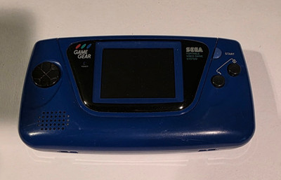 Sega Blue Game Gear Handheld System (Sega, 1990)   AUTHENTIC   NO POWER  