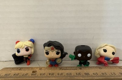 DC Comics  Kinder Joy Set of 4  Mini Figures Funko Pop Toys