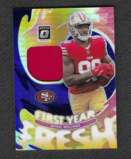 Mykel Williams First Year Fresh Patch - 49ers - 2025 Panini Donruss Optic
