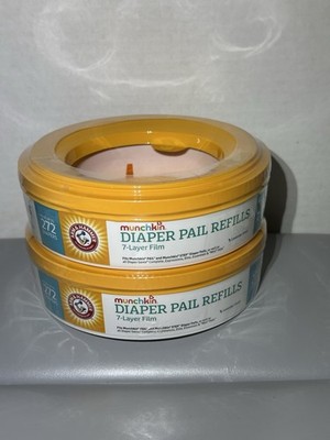 Munchkin Arm & Hammer Diaper Pail Refill Rings 544 Count 2 Pack