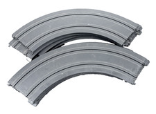 Vintage Tyco slot car 1/4 circle curved track 5749 8 pcs All Tabs Are Good