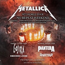 4x Metallica Tickets Enhanced Experience 2-Day Frankfurt 22.+24.Mai 2026