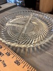 Unmarked Clear Glass 3-Compartment Divided Round  pickle olive Relish Dish  — photo 2