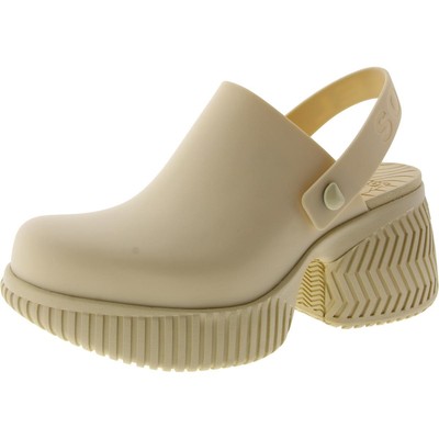 Sorel Womens Ona Streetworks Ivory Slip On Clogs Shoes 9 Medium (B,M) BHFO 6347