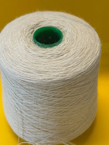 NICE Spool Cone Peru 2/15 BABY SURI Alpaca Merino Yarn 2lb 3oz 1000gr 0019 Cream image 3