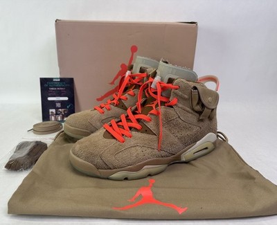 Jordan 6 Retro Travis Scott British Khaki Size:11 W/Box DH0690-200