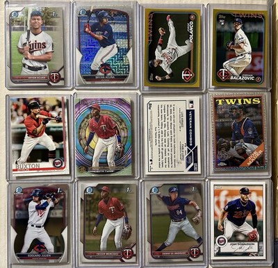 50 Card MINNESOTA TWINS Lot - Modern - ALL PICTURED Rookies! 0 dupes -  Loaded!