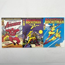 Libro de historietas AC Ashcan Edition The Avenger & Rocketman edición # 0, 1, 2 PB lote de 3