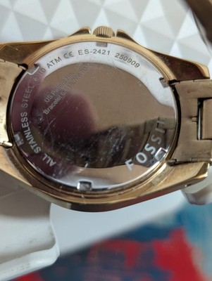 Fossil Riley Multifunction gold-tone stainless steel and  display picture 1