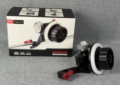 NEW Kamerar FF3 Follow Focus 15mm Rail DSLR Cinema Lens Gear Rig Kit
