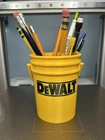 Mini DeWALT Tool Bucket 3D Printed Container Holder for Pencils Tools and Screws