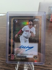2025 Topps Gilded Collection Chrome Gold Auto Marcelo Mayer #CGA-MM /99 Red Sox