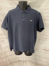 Lacoste Men's Polo Shirt Blue Short Sleeve Size 8